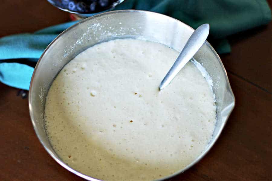 Sourdough Discard Pancake Batter consistency